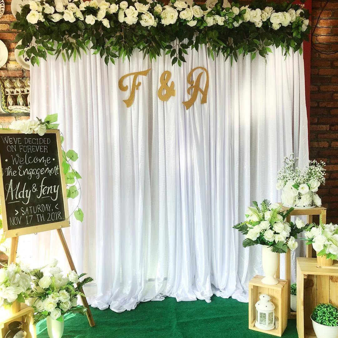 20+ Inspirasi Contoh Backdrop Engagement - Fatiha Decor