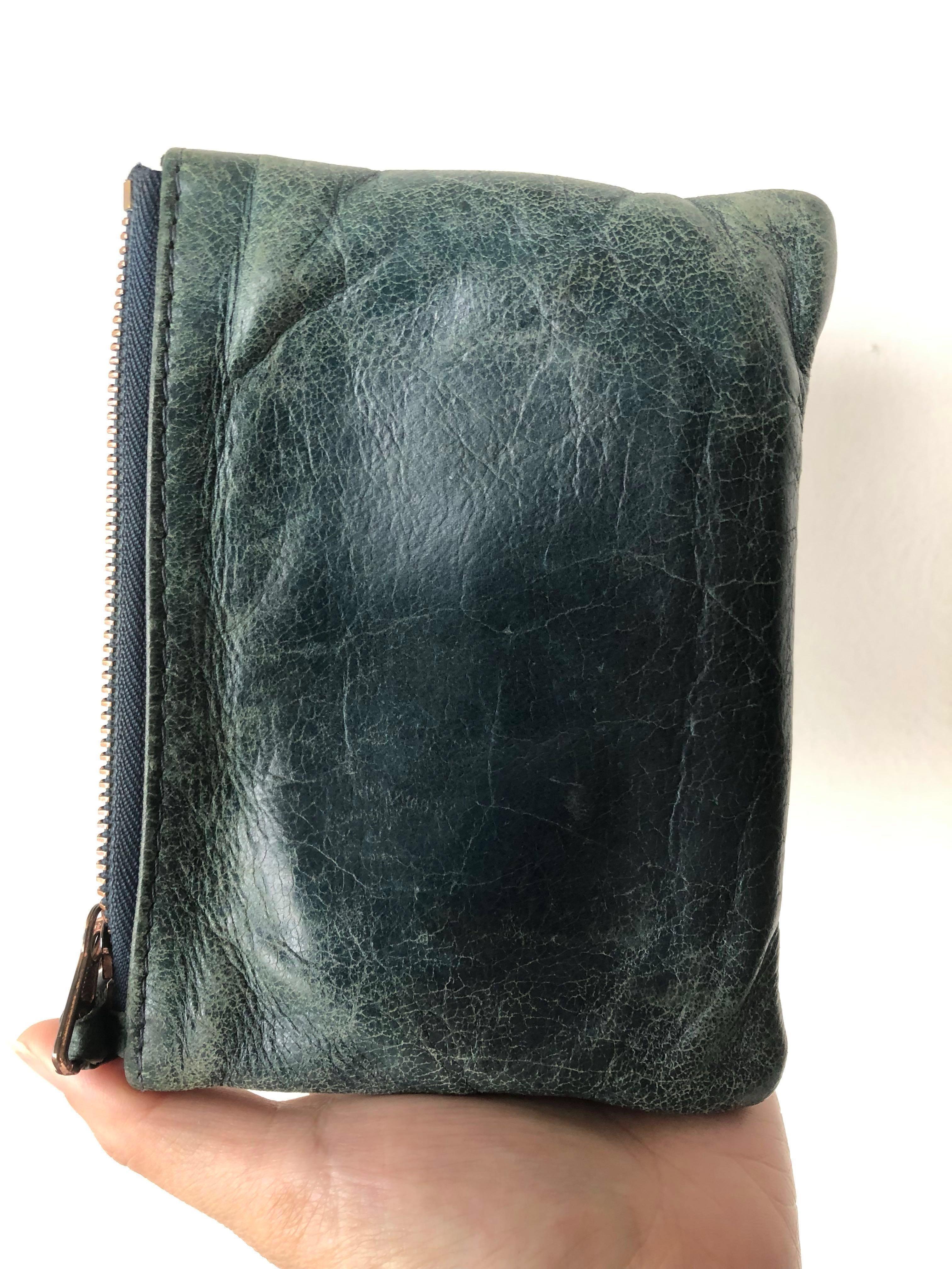 Balenciaga Leather Coin Purse Pouch Wallet