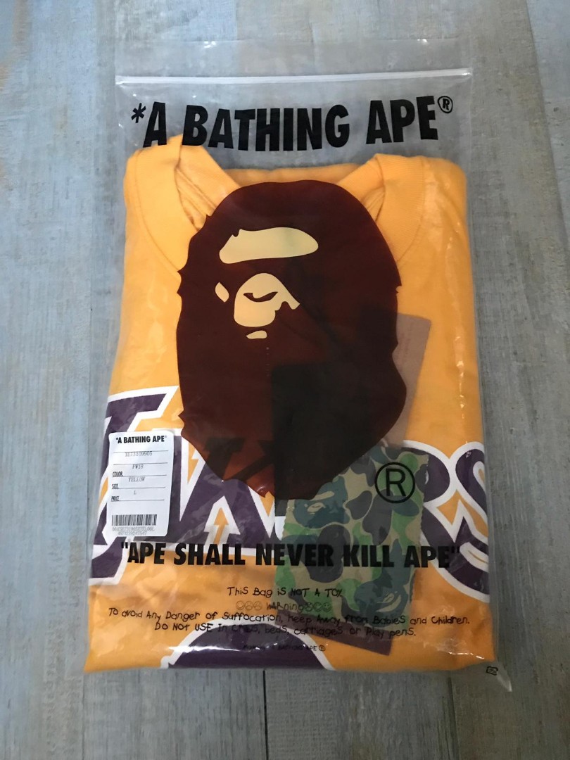 lakers bape tee