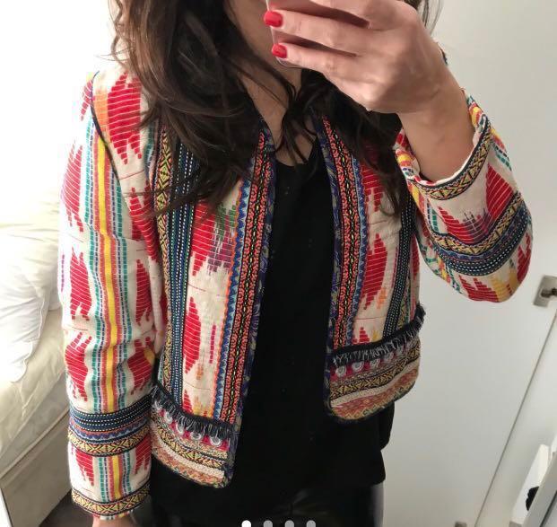 Zara ethnic jacket 2025