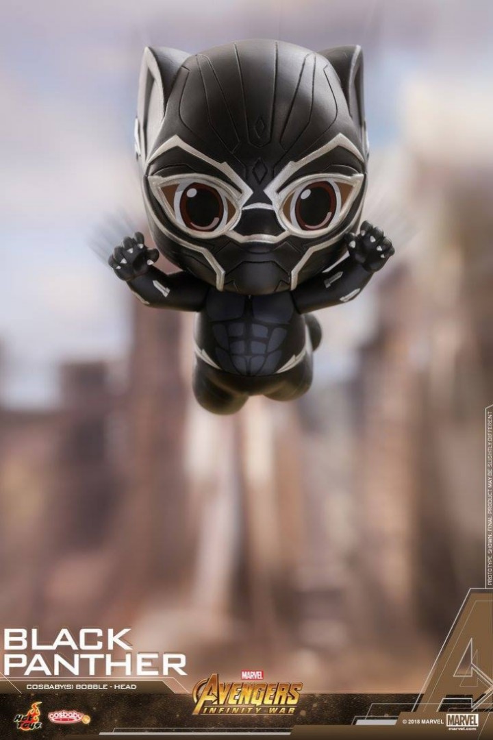 Black Panther Cosb438 Cosbaby Bobble Head Hot Toys Marvel Avengers Infinity War Toys Games Bricks Figurines On Carousell