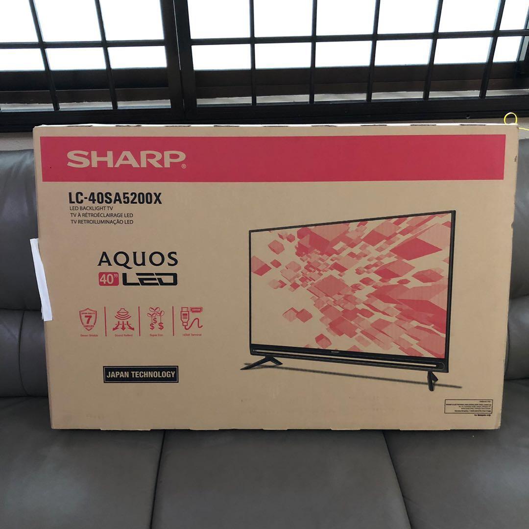 BNIB - SHARP Aquos 40” LED TV (LC-40SA5200X), TV & Home Appliances, TV ...