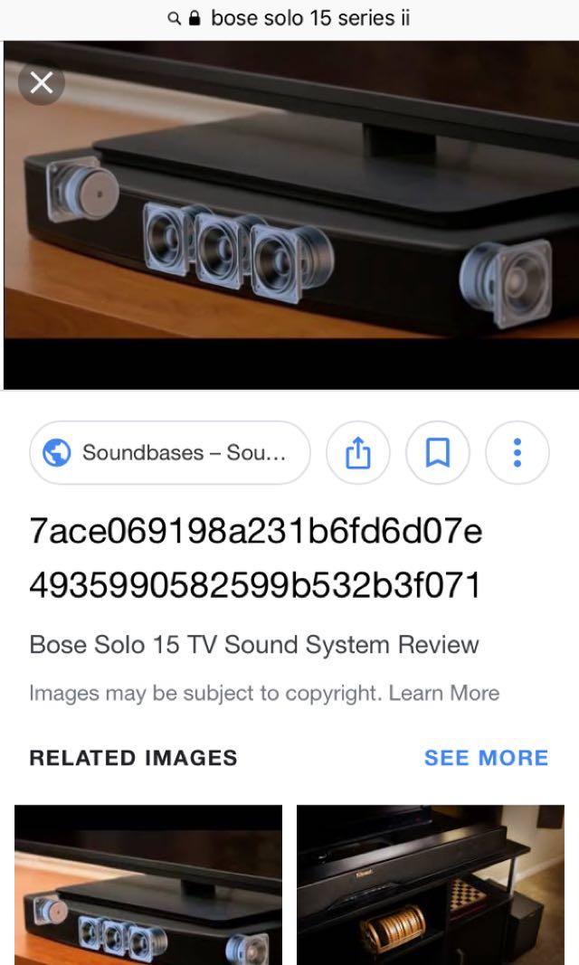 Bose Solo 15 Series Ii Soundbar Electronics Audio On Carousell