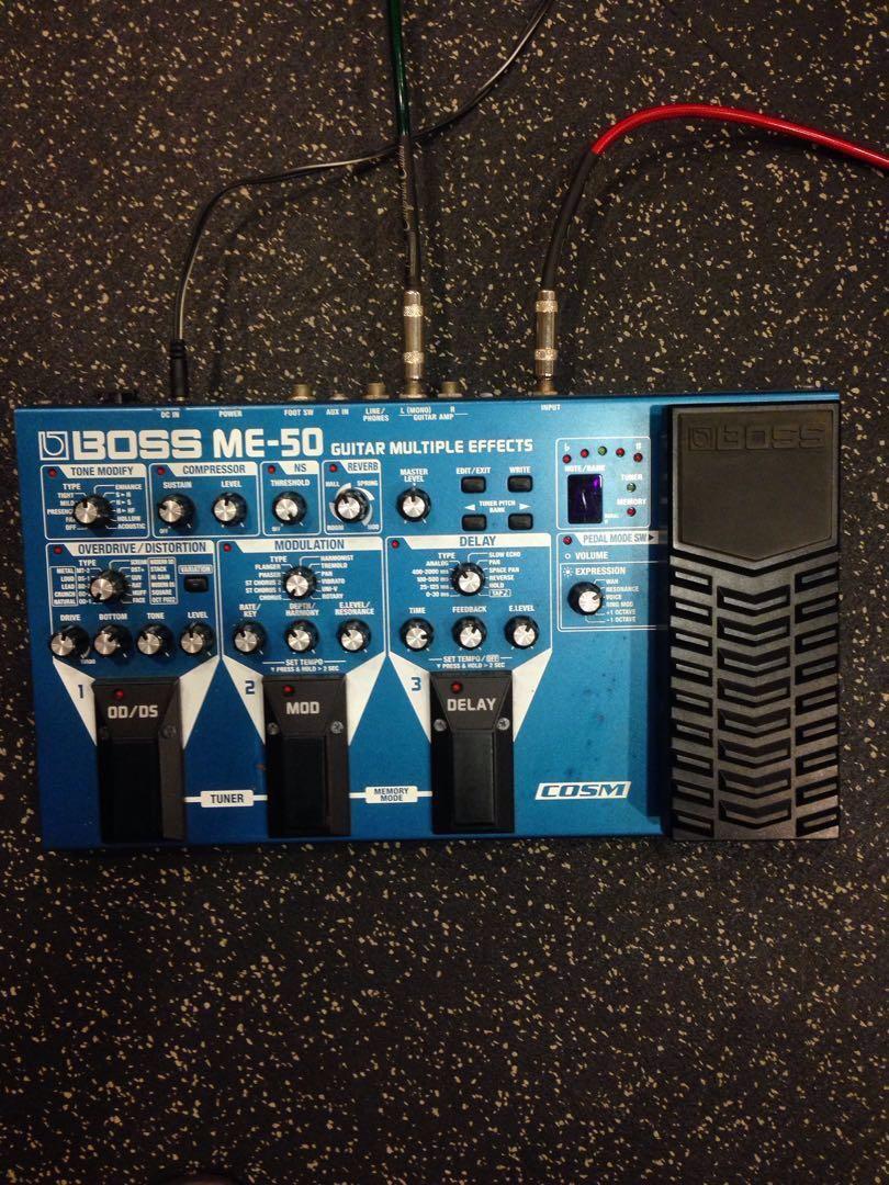 Boss Me 50 Guitar Multi Effect Pedal Music Media Music Accessories On Carousell