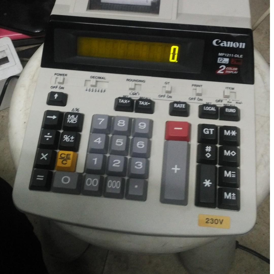 CANON Receipt Printing Calculator, Everything Else, Others on Carousell