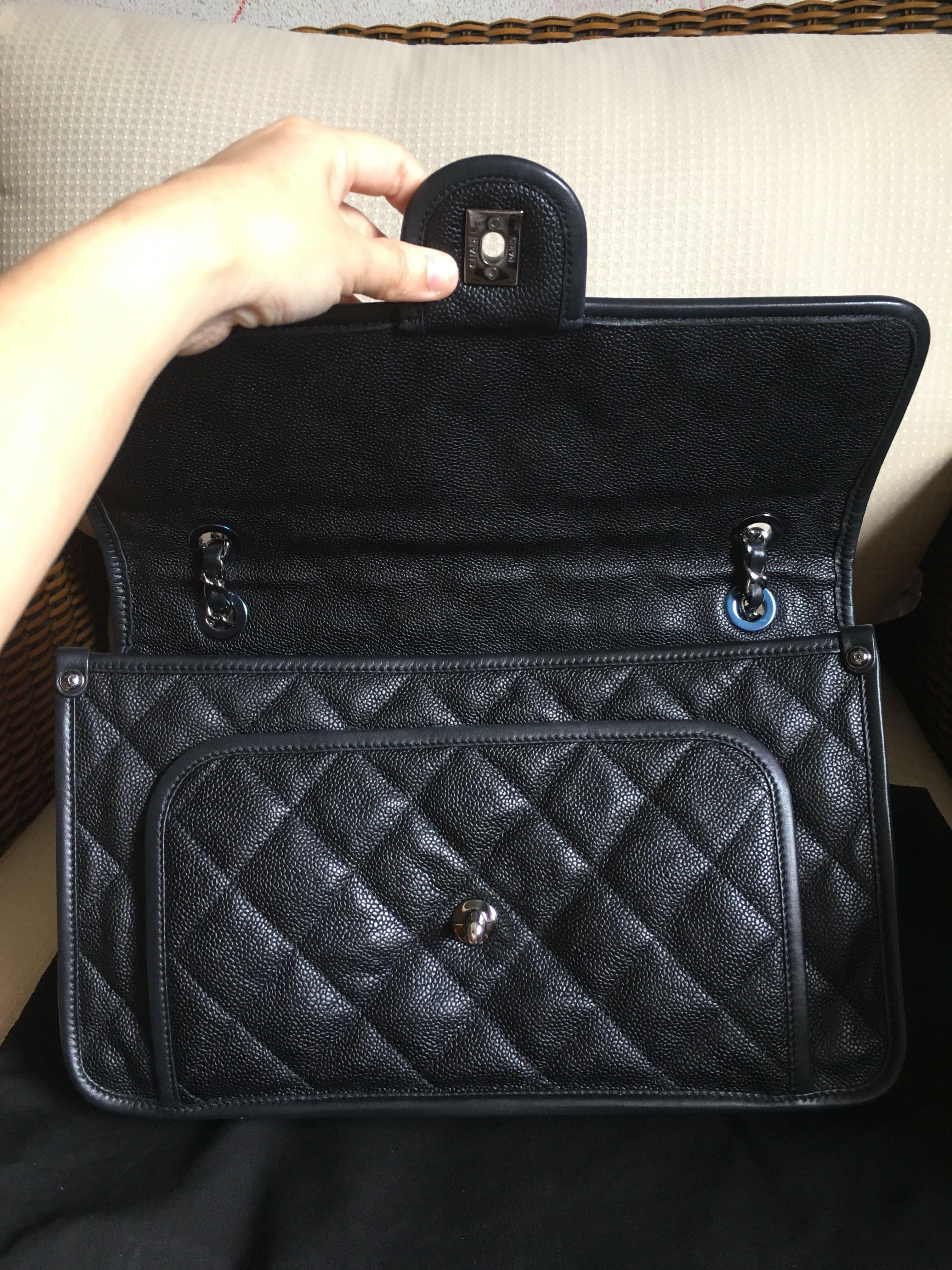 Chanel jumbo French Riviera flap, Luxury, Bags & Wallets on Carousell