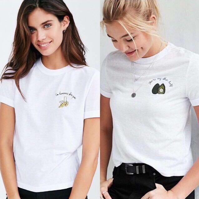 Cute T Shirt Tee Tshirt White Basic Plain Simple Casual For Women