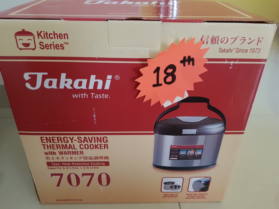 Energy saving thermal cooker with warmer, TV & Home Appliances, Kitchen