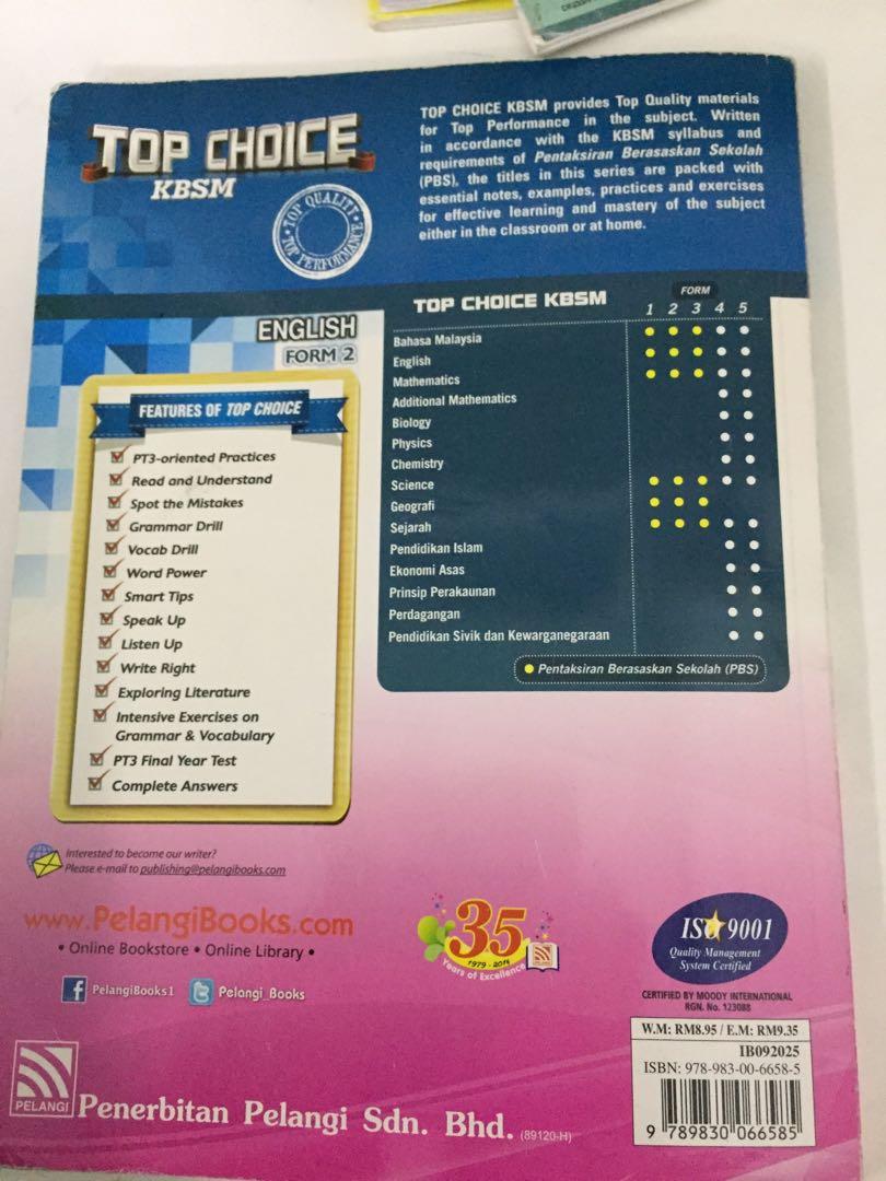 English Exercise Book Form 2 Books Stationery Books On Carousell