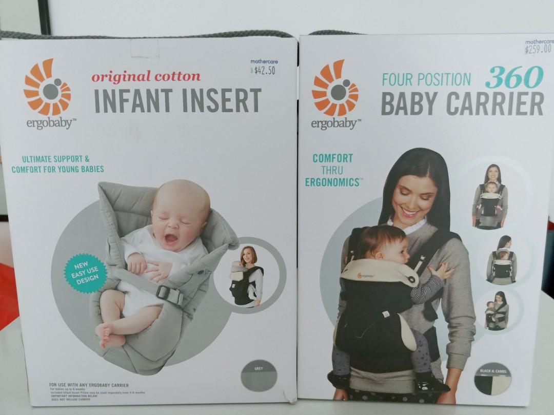 Ergo baby carrier plus infant insert online