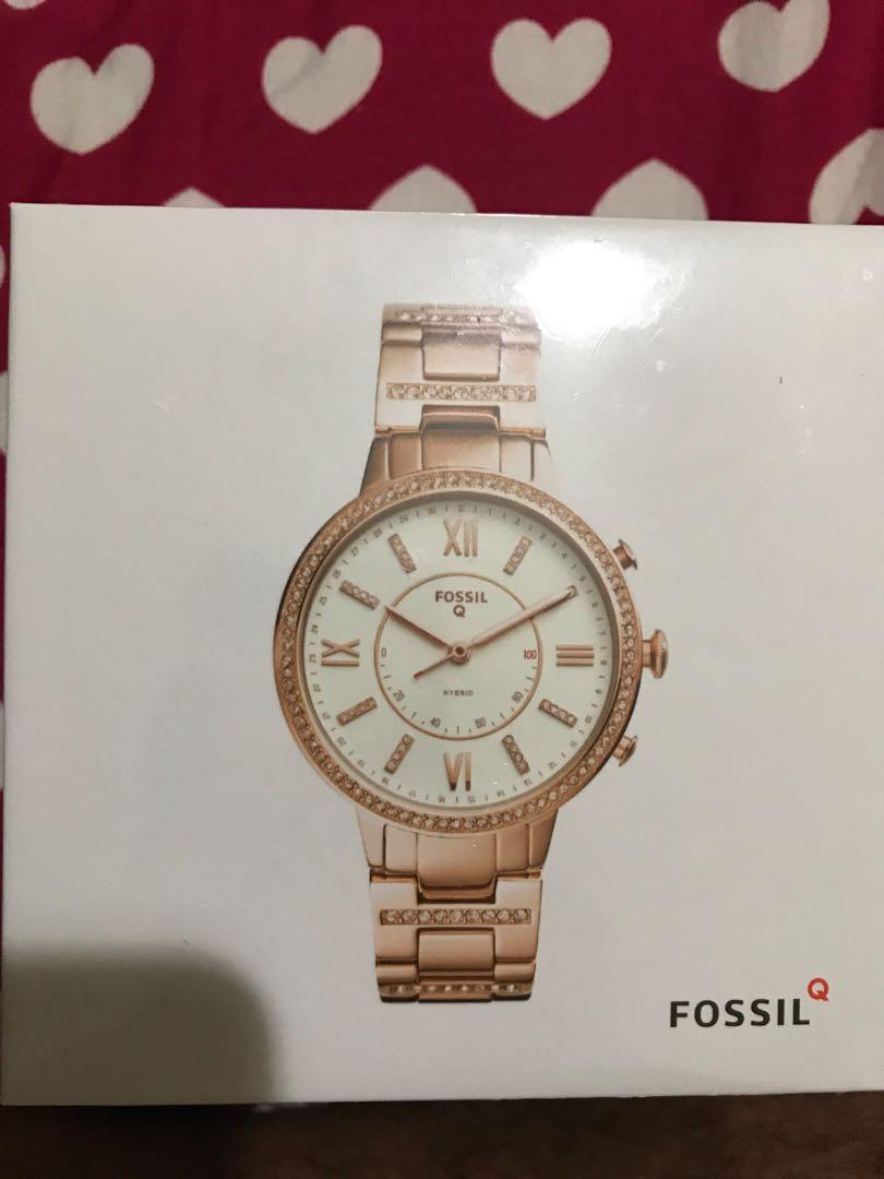 fossil q women's virginia hybrid smartwatch