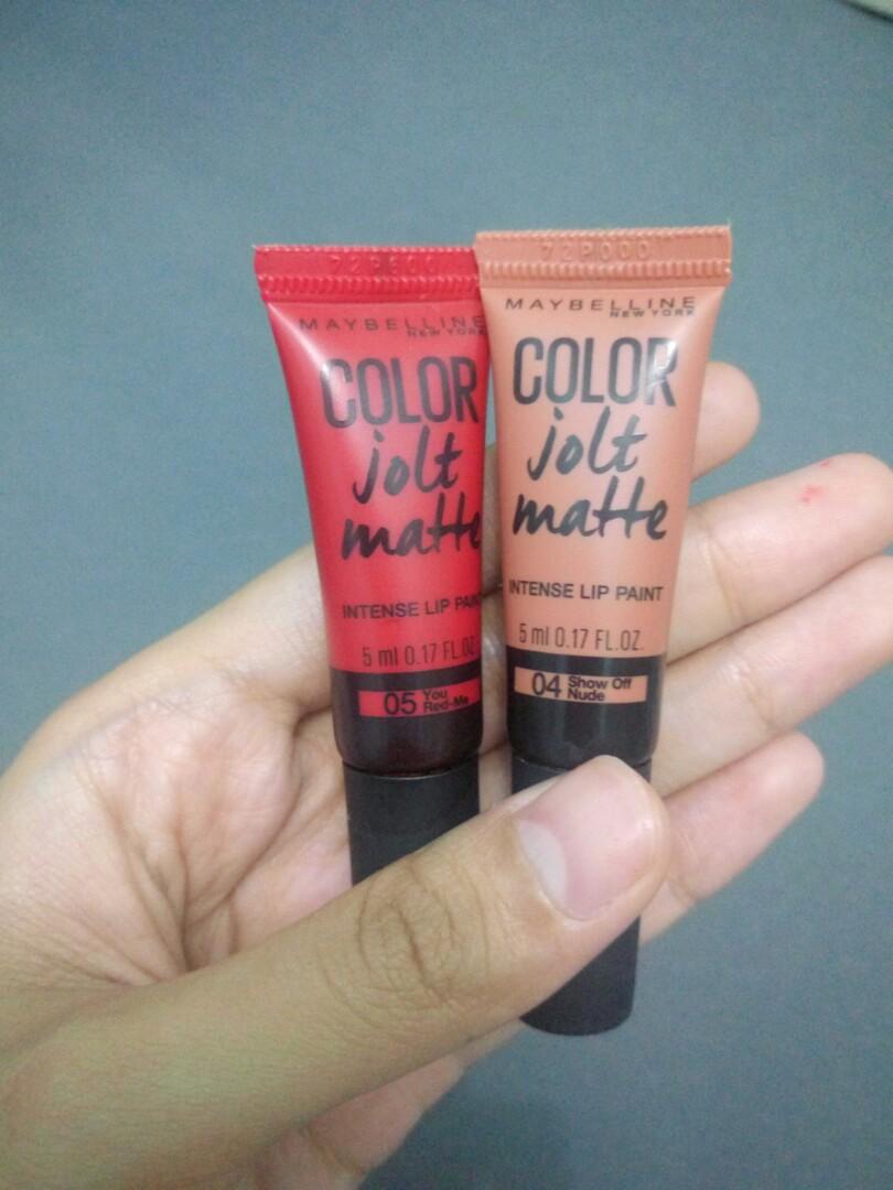 Gratis Ongkir Jakarta Maybelline Color Jolt Matte 04 05 Kesehatan Kecantikan Rias Wajah Di Carousell