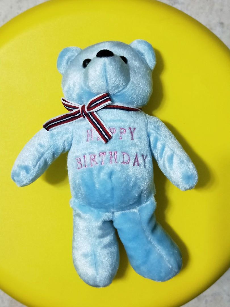 Happy Birthday Teddy Bear, Hobbies & Toys, Toys & Games on Carousell