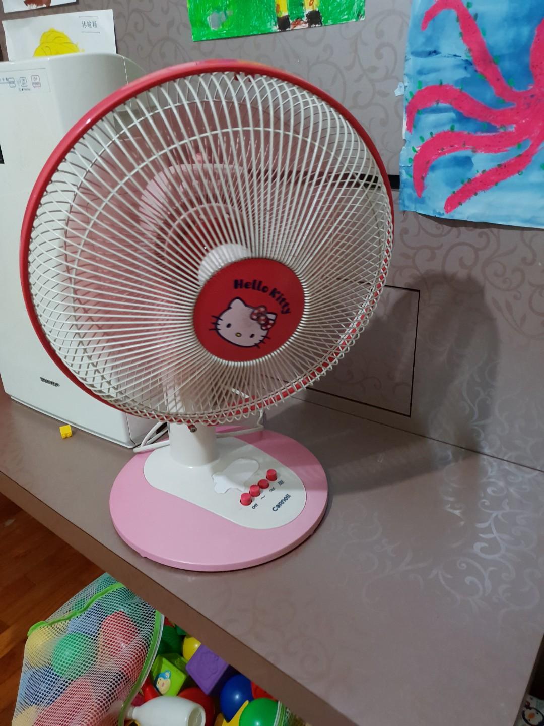 Hello Kitty Desk Fan Home Appliances Cooling Air Care On Carousell