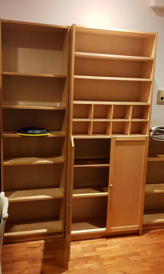 Ikea billy bookshelves with CD rack, Furniture & Home Living, Furniture