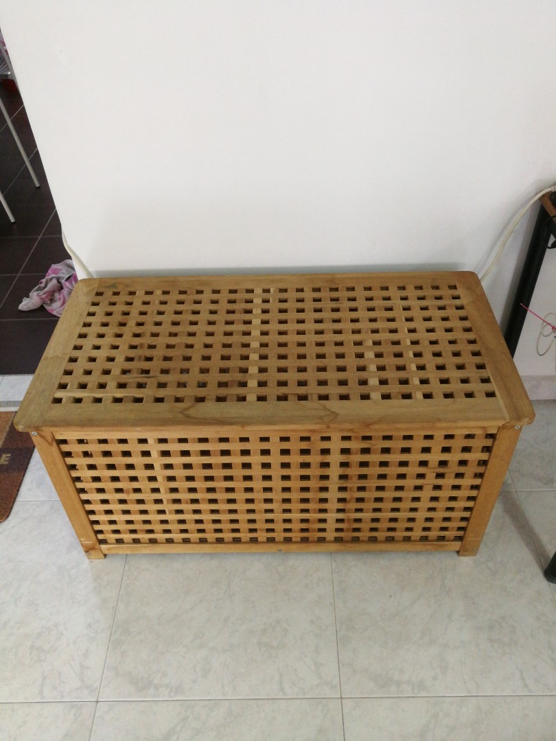 Ikea Hol Acadia Coffee Table Storage Chest Furniture Shelves Photo