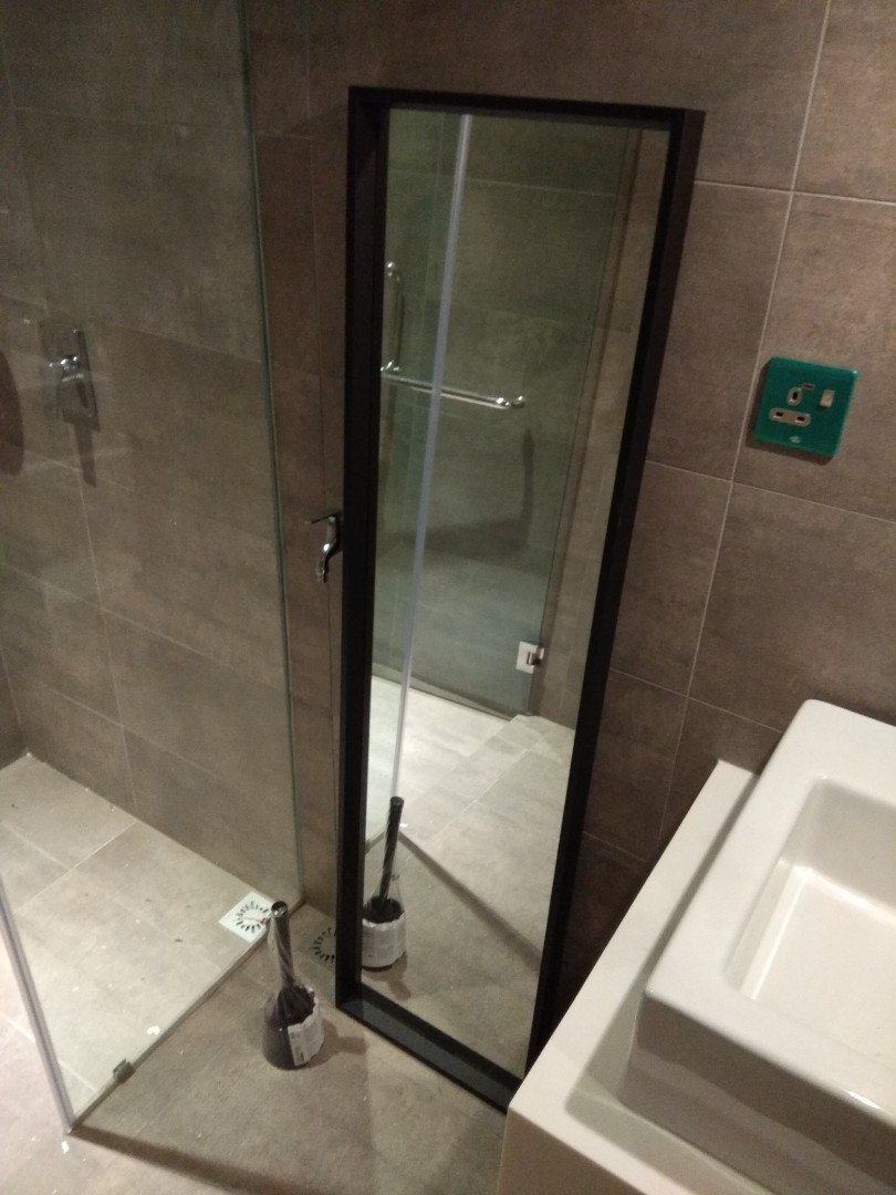 Ikea Long Mirror Black Frame Home Furniture Others On Carousell