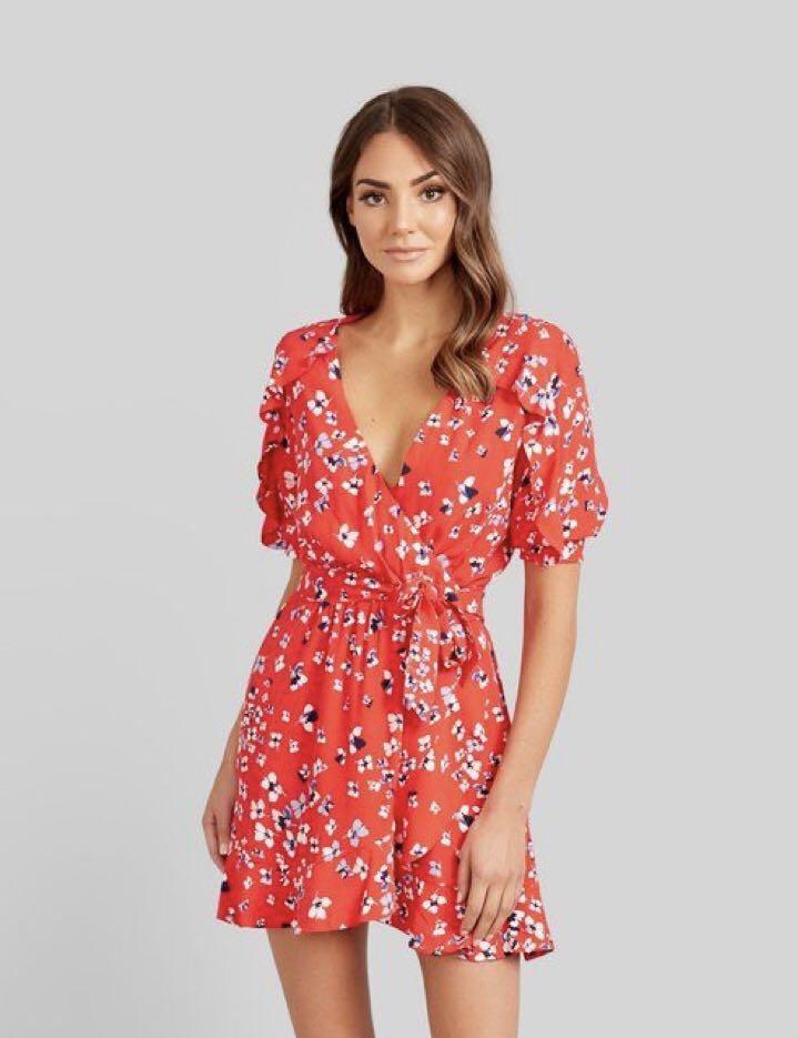 kookai delilah wrap dress