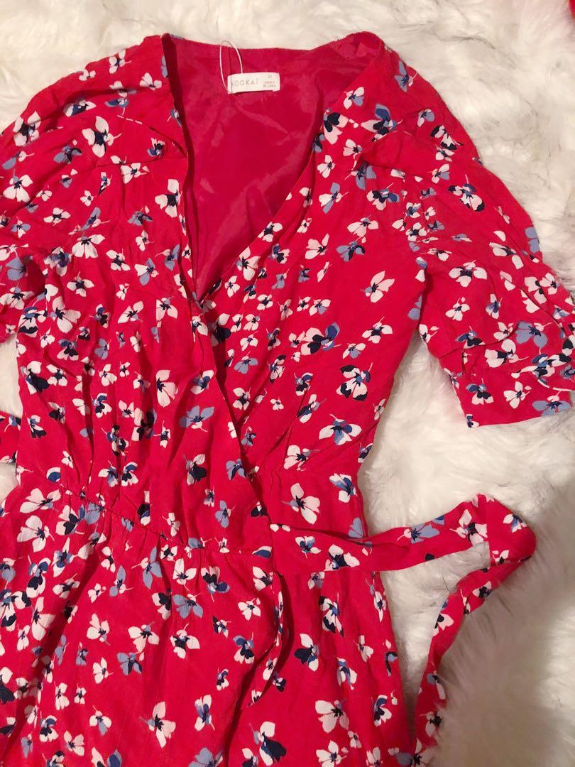 kookai delilah wrap dress