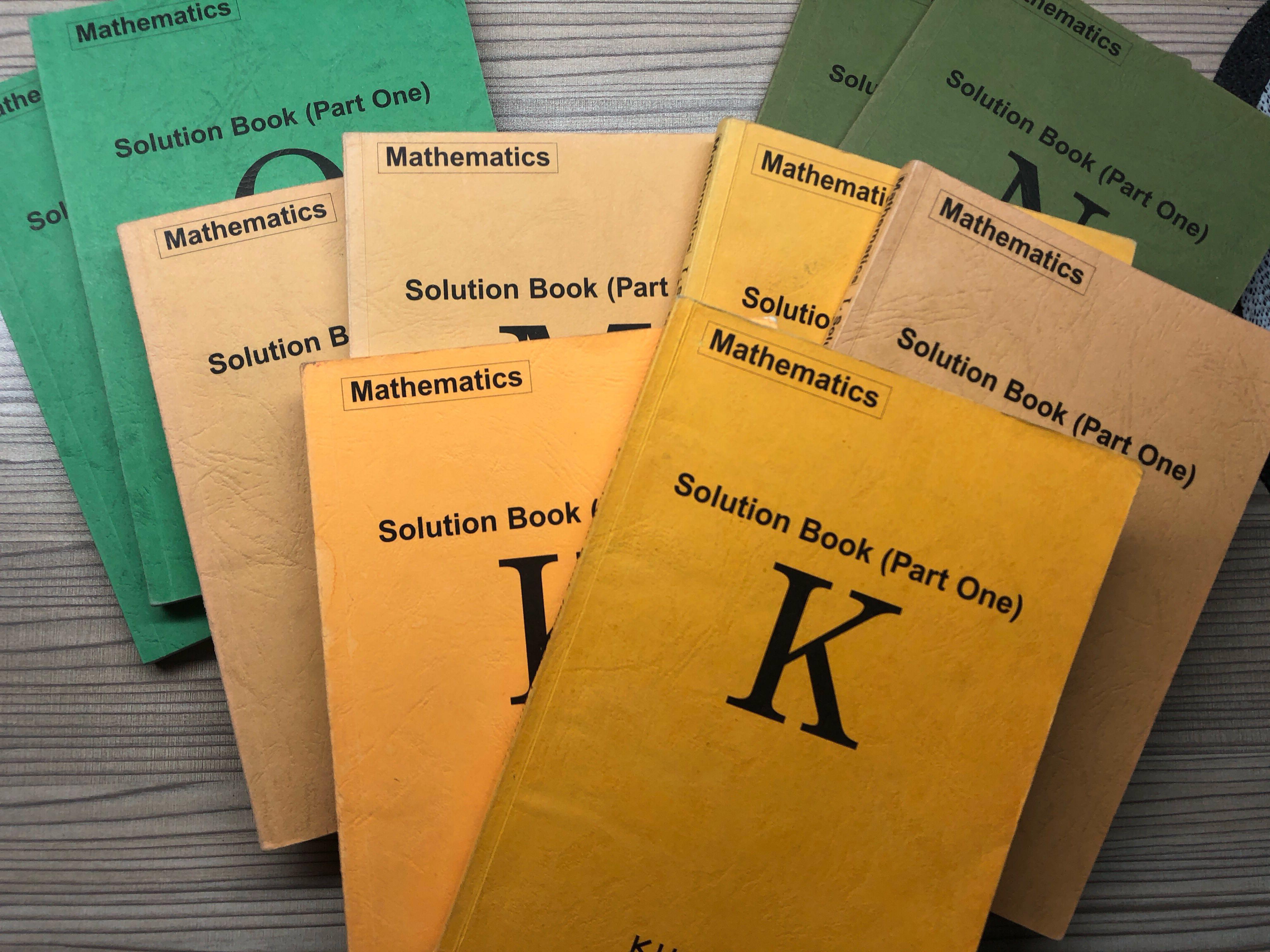 Kumon Math Solution Booklet for level K, L, M, N, O, Books & Stationery