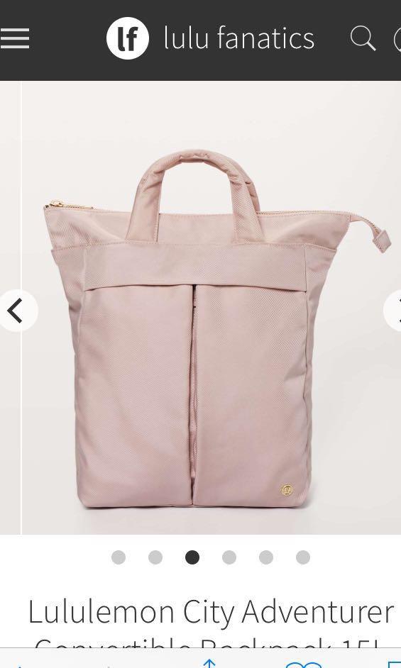 lululemon convertible backpack