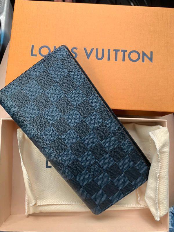 Louis Vuitton Damier Cobalt Brazza Wallet N63212 Men's Damier Canvas Long  Wallet (bi-fold) Damier Cobalt