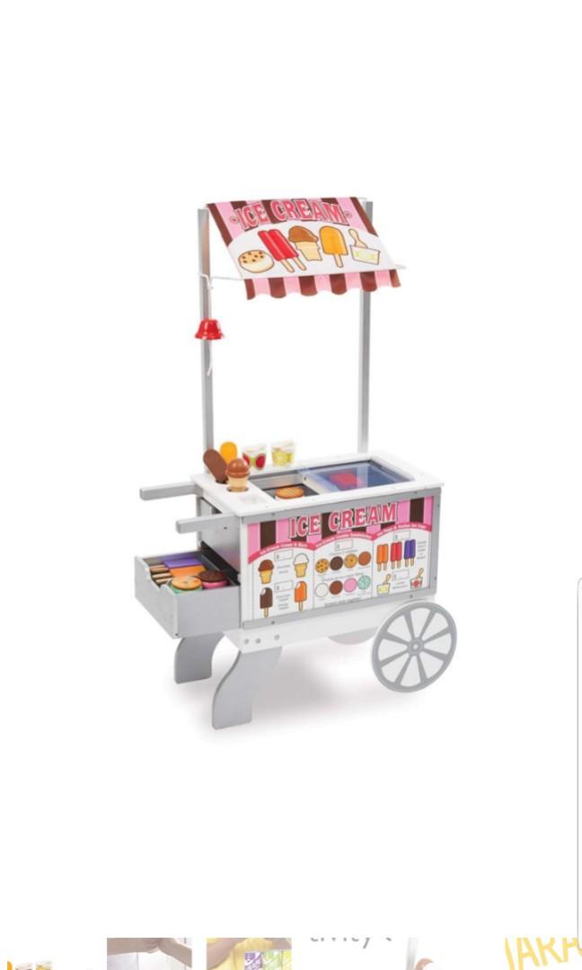 melissa and doug ice cream and hot dog cart