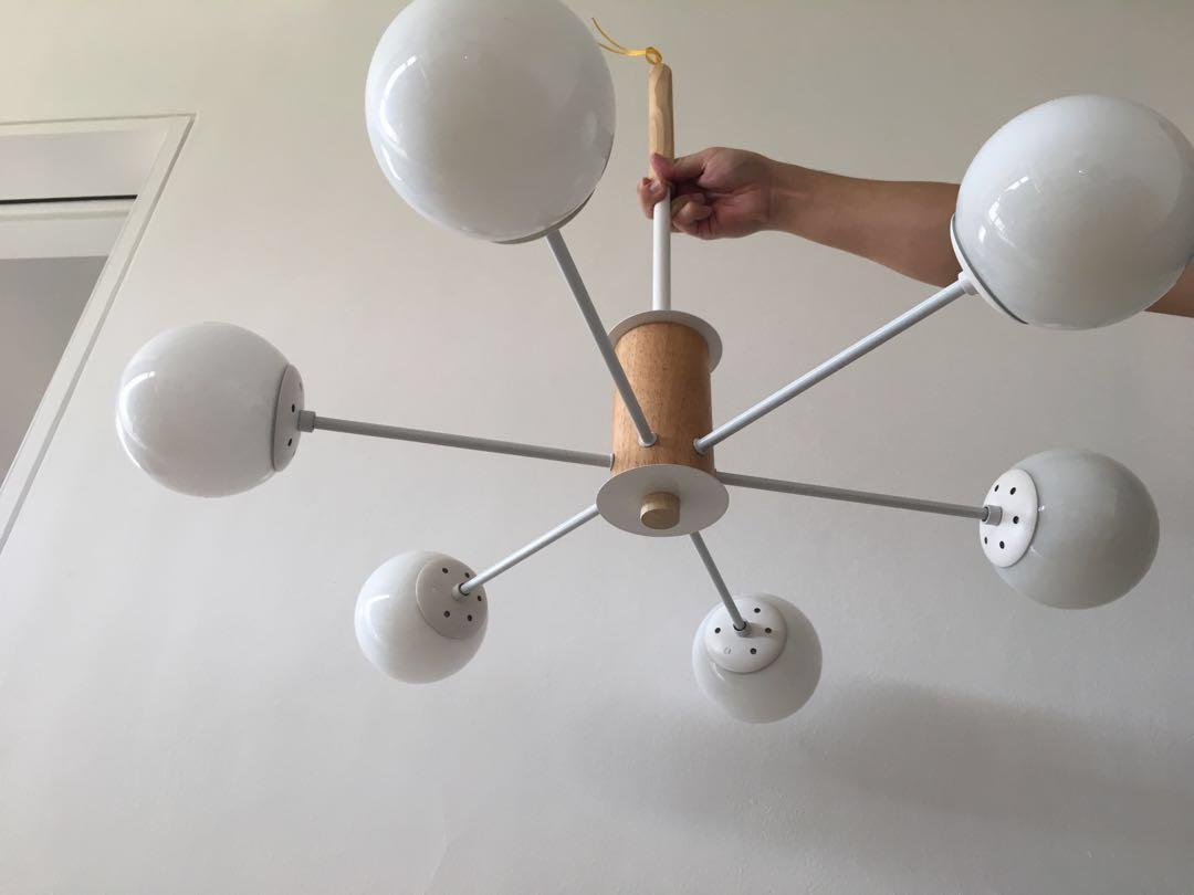 Mid century modern ceiling dining light, Furniture & Home Living