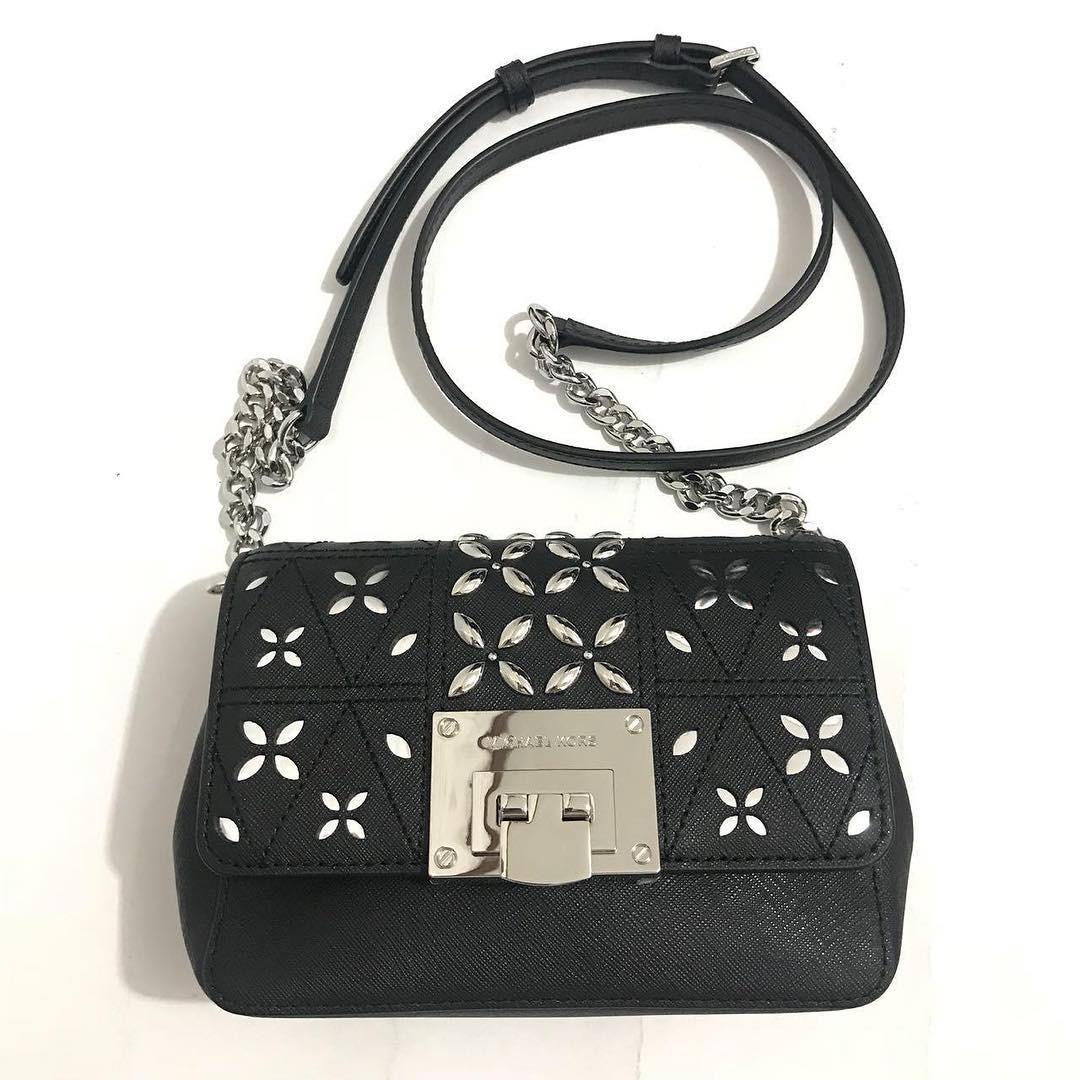 Mk tina small clutch Black Multi