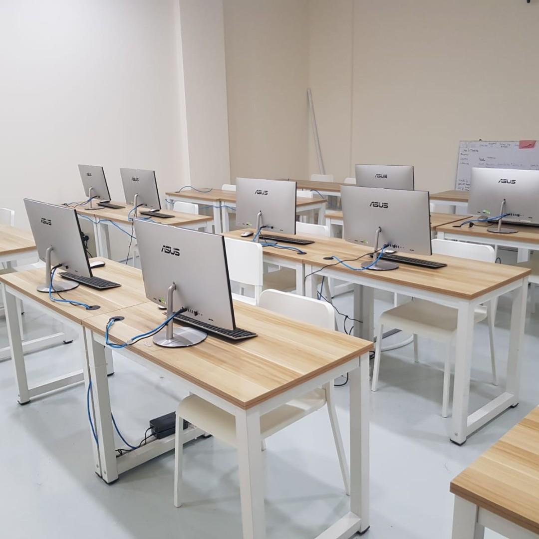 Office Desks With Hole For Computer Wires Furniture Tables