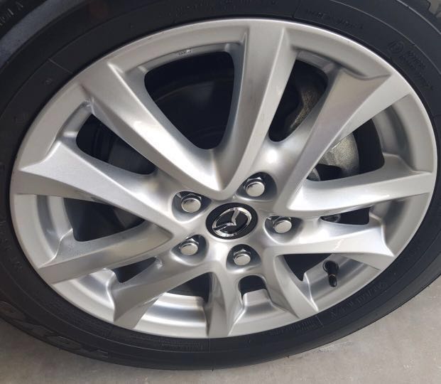 Original Mazda 3 Rims And Tyres, Car Accessories, Tyres & Rims on Carousell