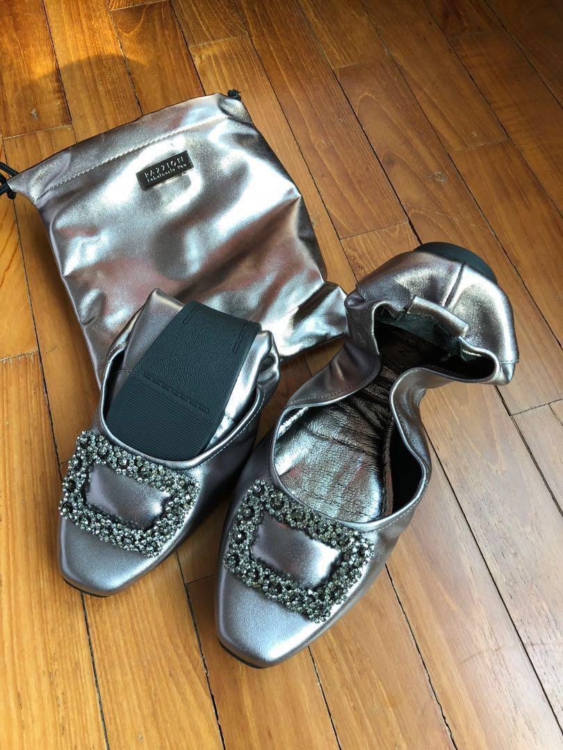 Pazzion foldable flats clearance