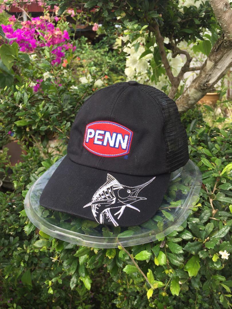 PENN BASEBALL CAP ANGLER HAT BLACK