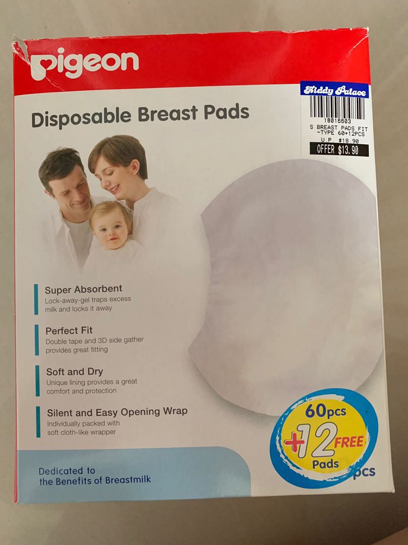 Pigeon Disposable Breast Pads, Babies & Kids, Nursing & Feeding