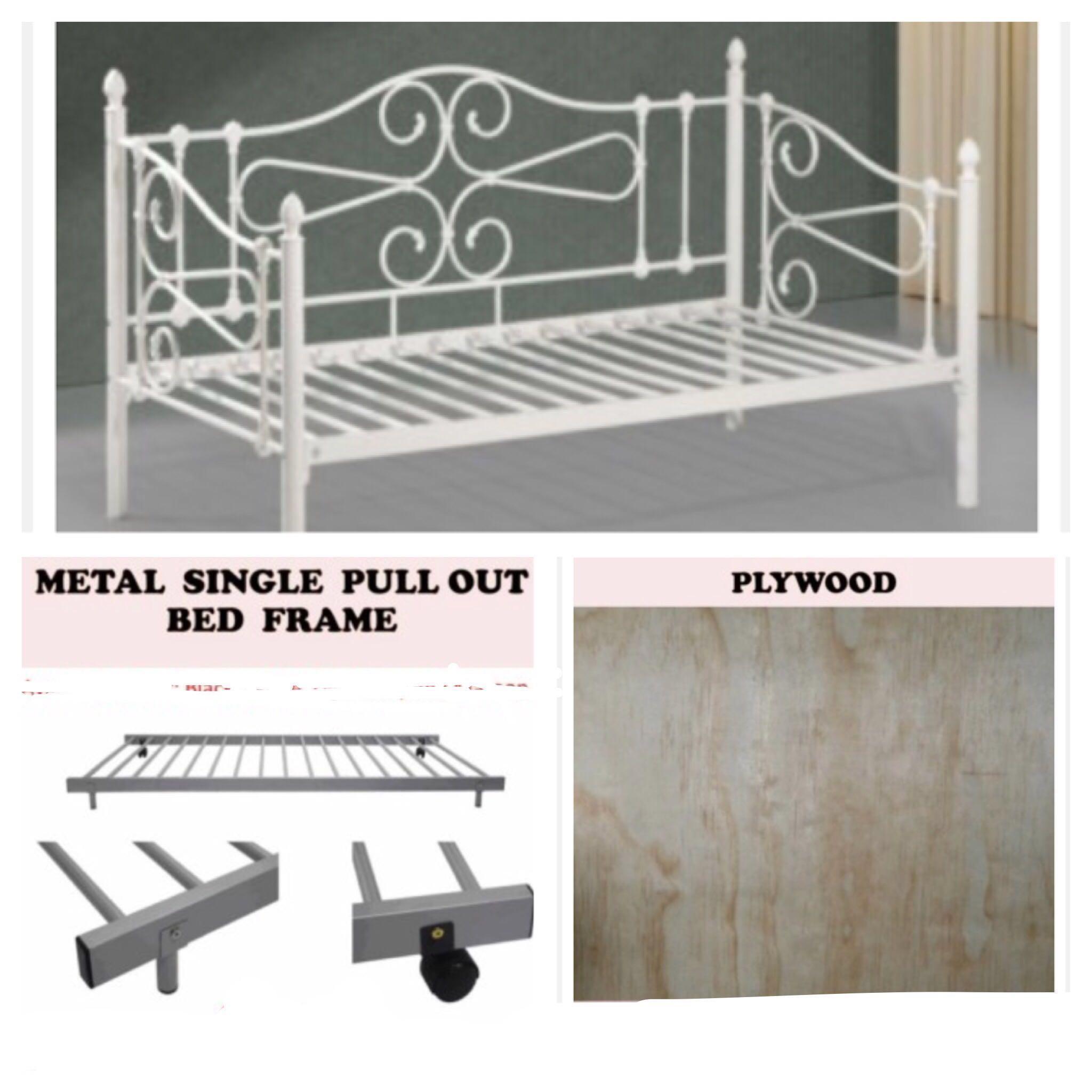 Princess Victorian Metal Day Bed Frame W Trundle Pull Out Day Bed Frame W Trundle Pull Out