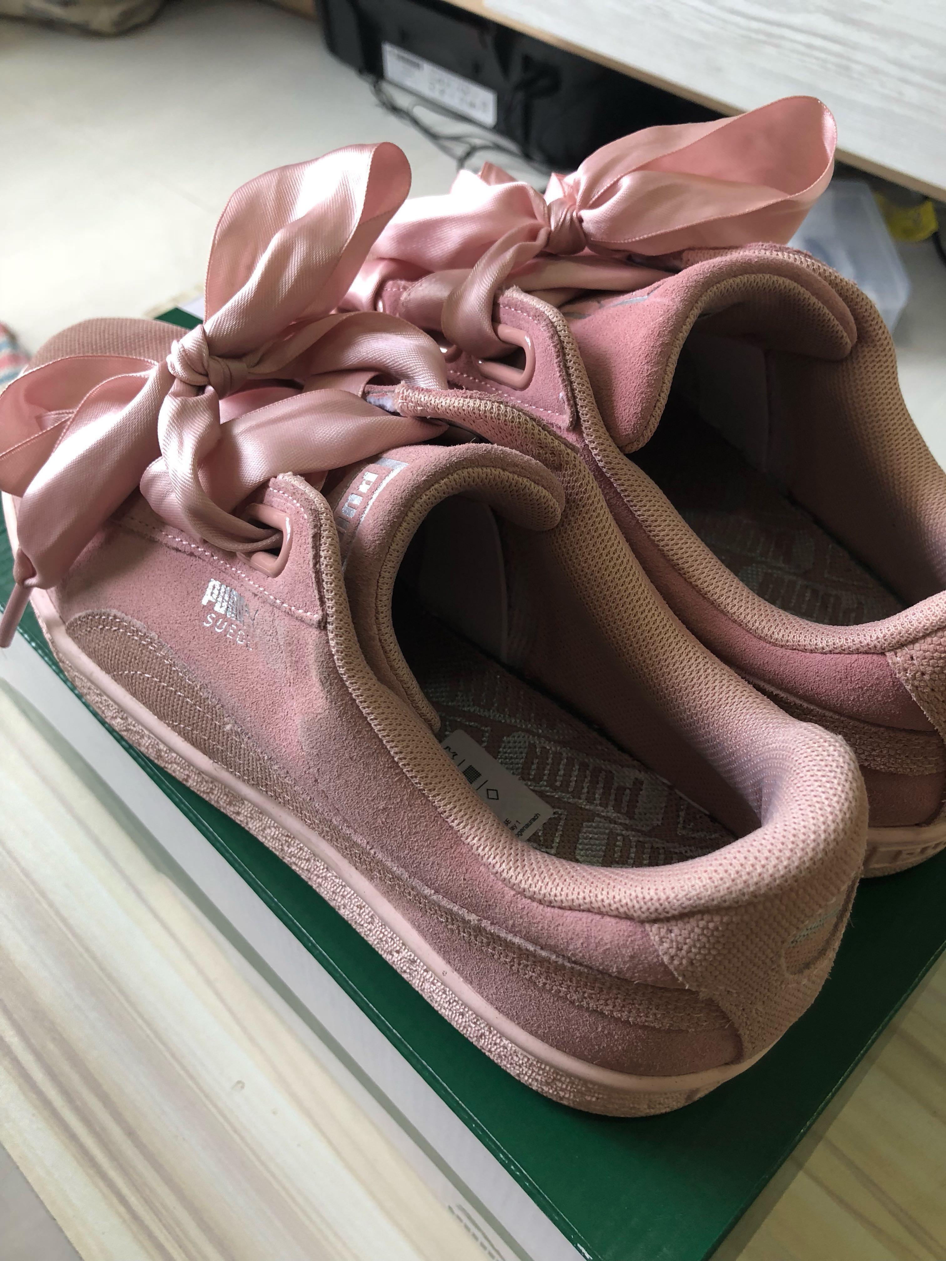 Puma suede sales heart satin ii