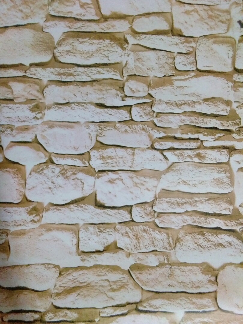 PVC Wallpaper Sticker Brick 45 cm x 6 meter, Furniture & Home Living