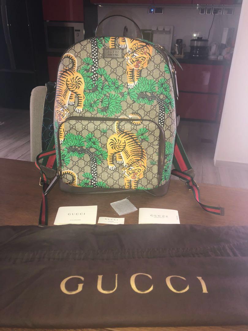 gucci backpack with tiger