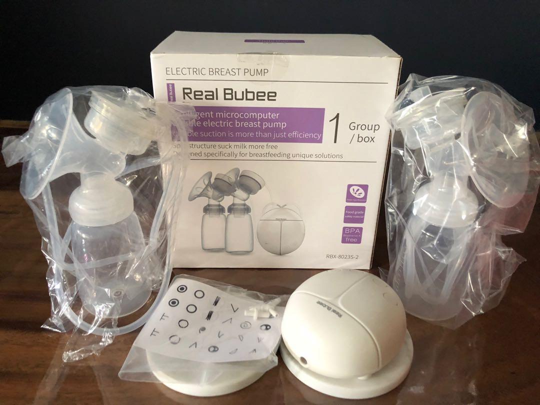 Real Bubee Breast Pump And Parts Babies Kids Nursing Feeding Breastfeeding Bottle Feeding On Carousell