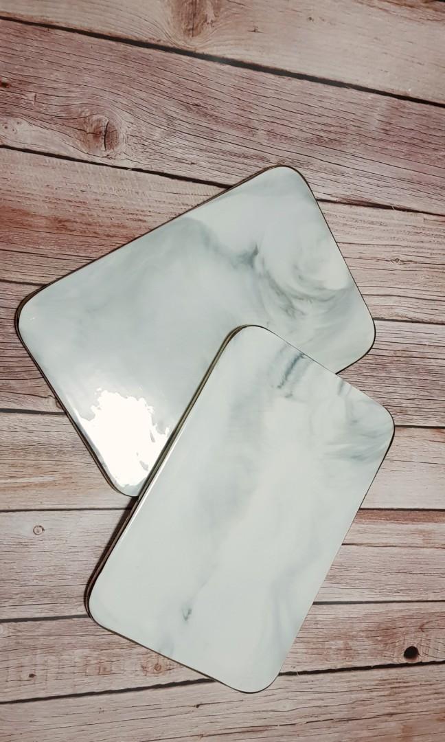 Rental Of Dessert Table Props 12 Inch White Rectangular Marble