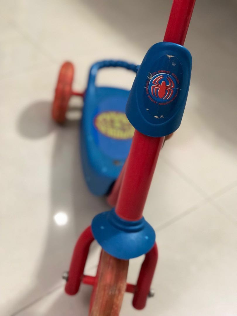 Spider Man Kids Scooter Babies Kids Toys Walkers On Carousell