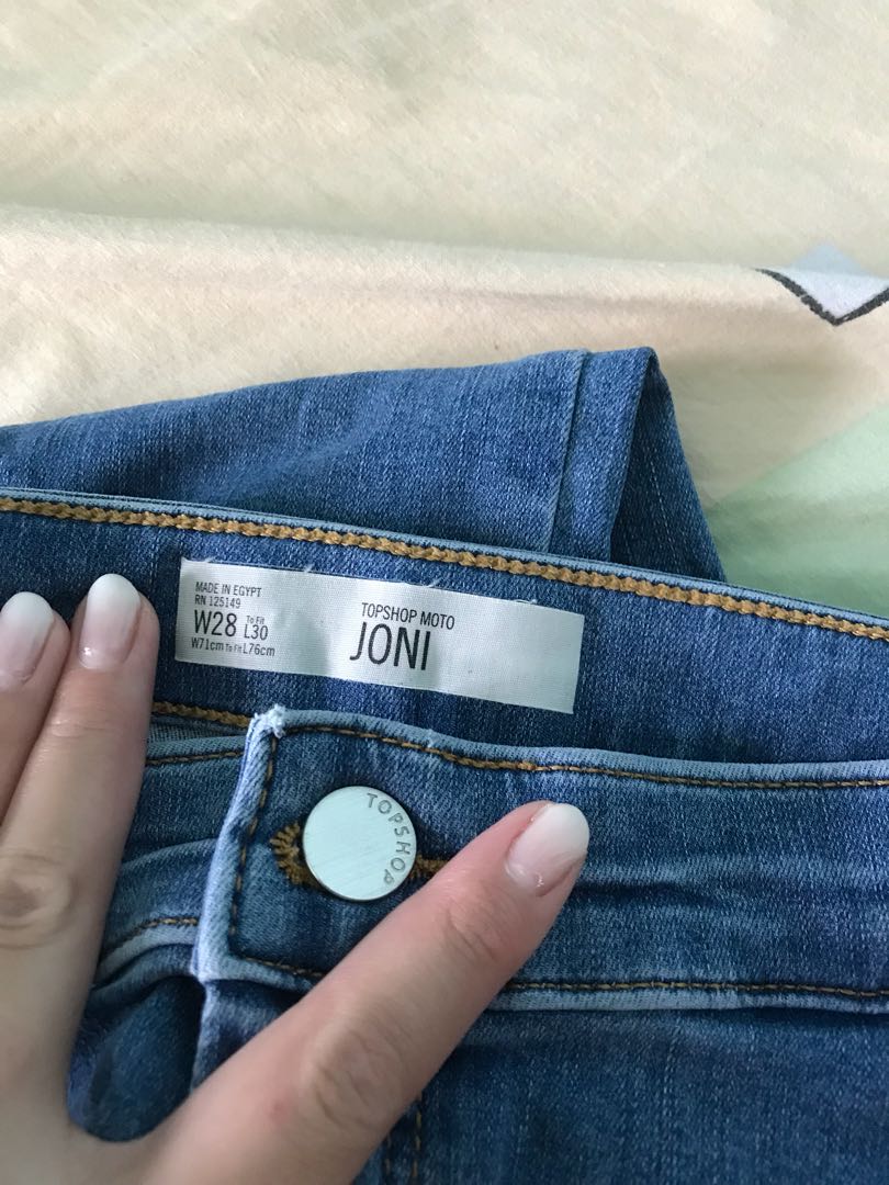 TopShop Joni Jeans, Women's Fashion 