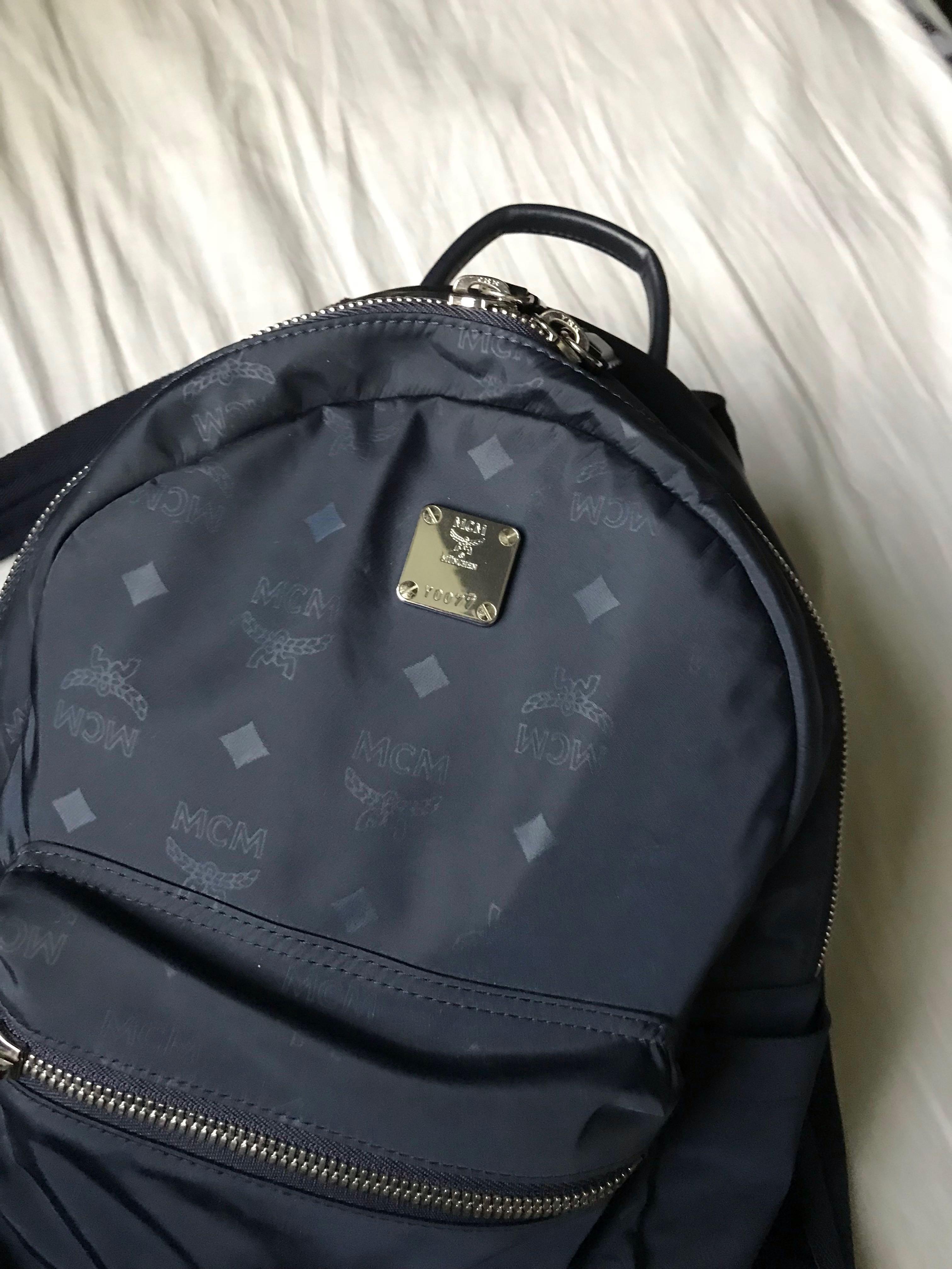 Mcm backpack online nylon black