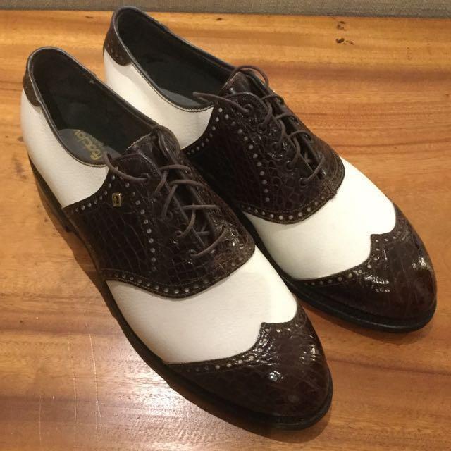 leather golf shoes classic