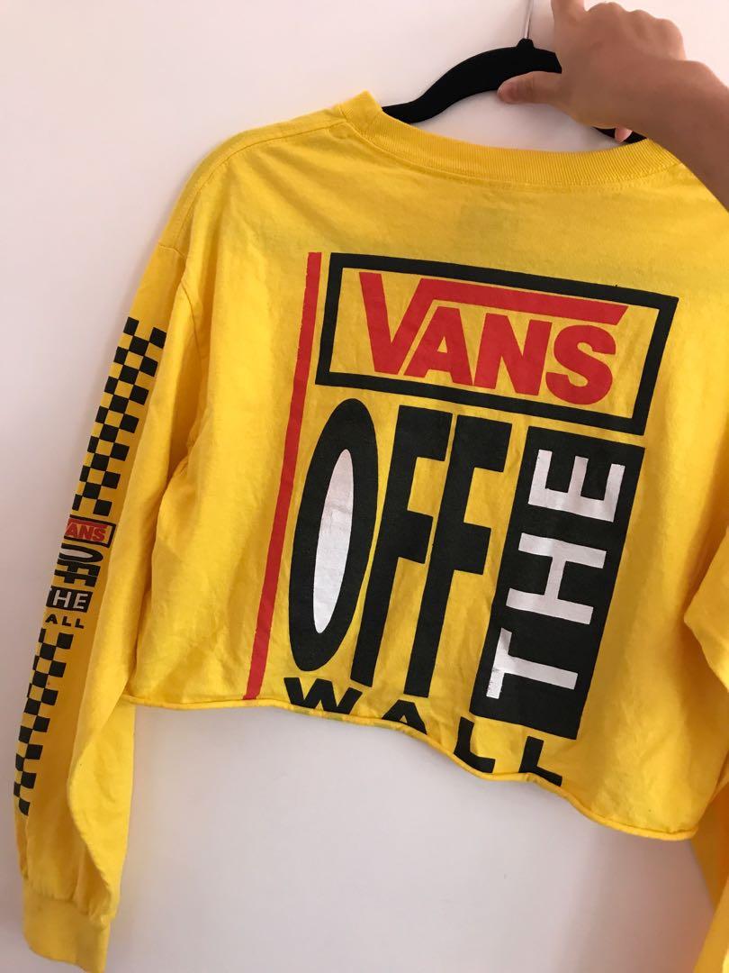 Vans Off The Wall Urban Outfitters Pink Crop Sweater Women S