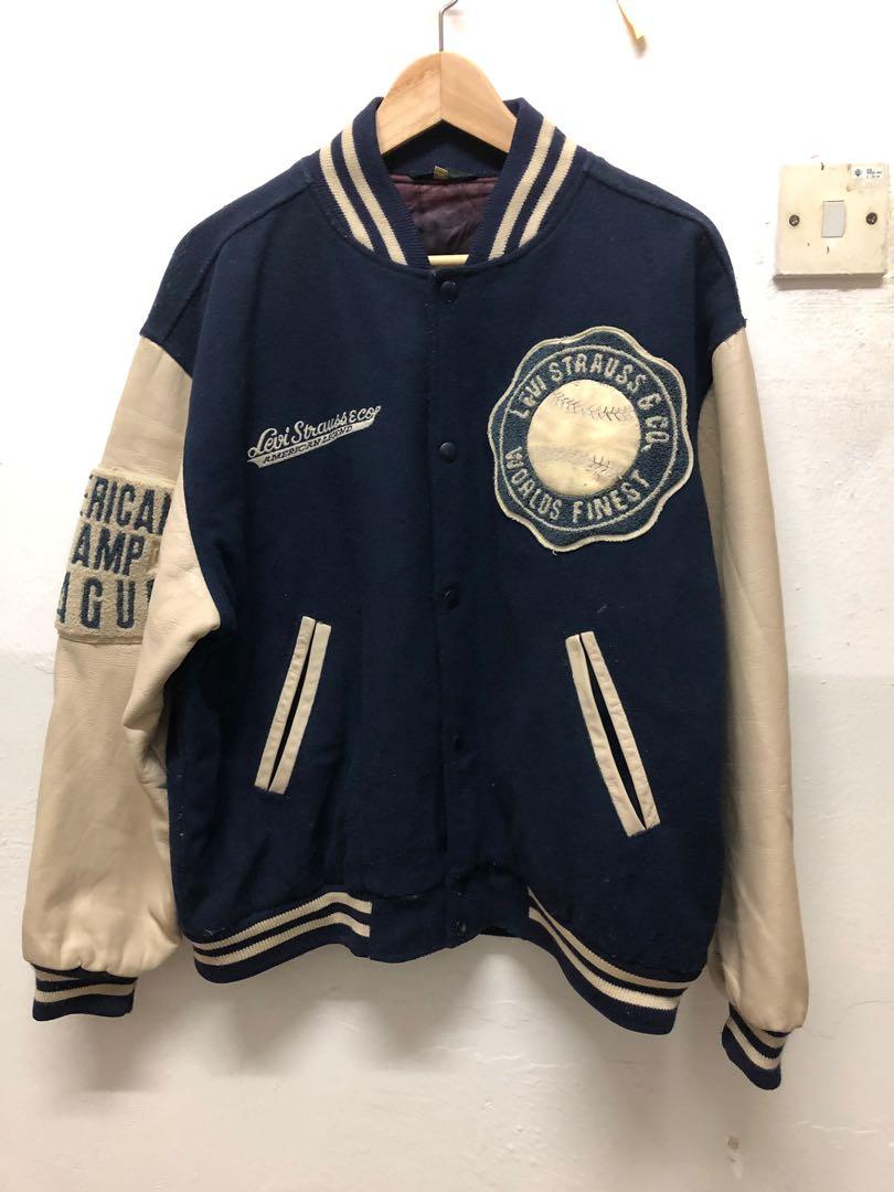 vintage levis varsity baseball jacket, Men's Fashion, Coats, Jackets and  Outerwear on Carousell