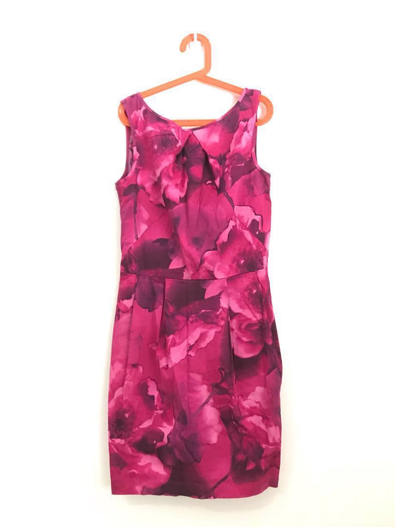 Warehouse oversized tulip dress outlet