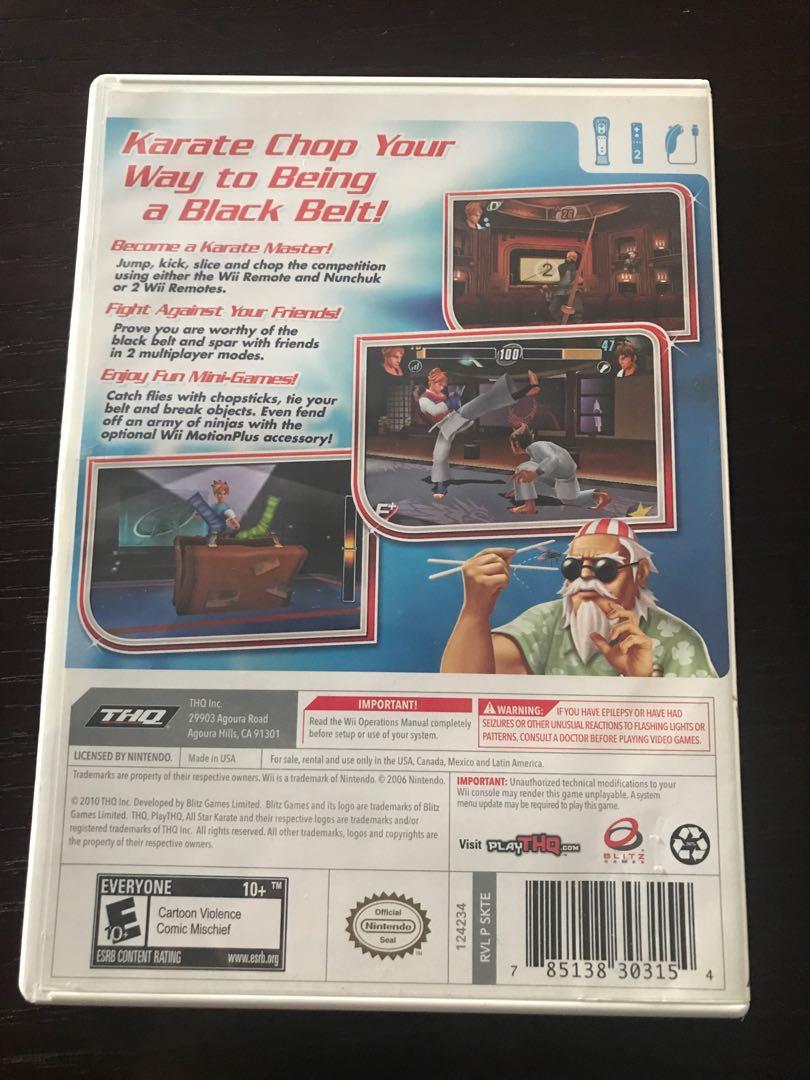 Wii Game Nintendo all star karate thq, Video Gaming, Video Games ...