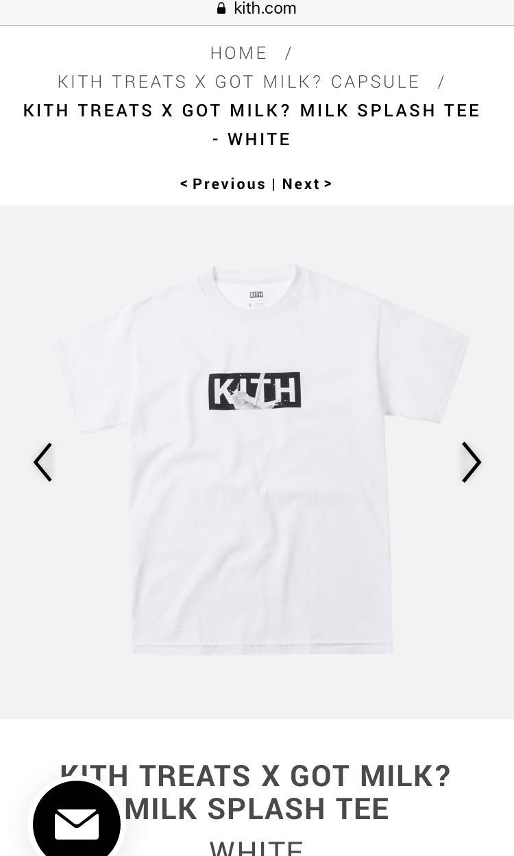 KITH TREATS X GOT MILK? SPLASH TEE サイズS - Tシャツ/カットソー