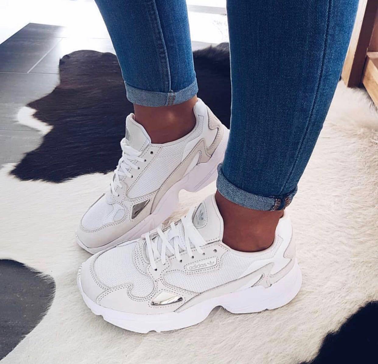 kylie jenner white adidas shoes
